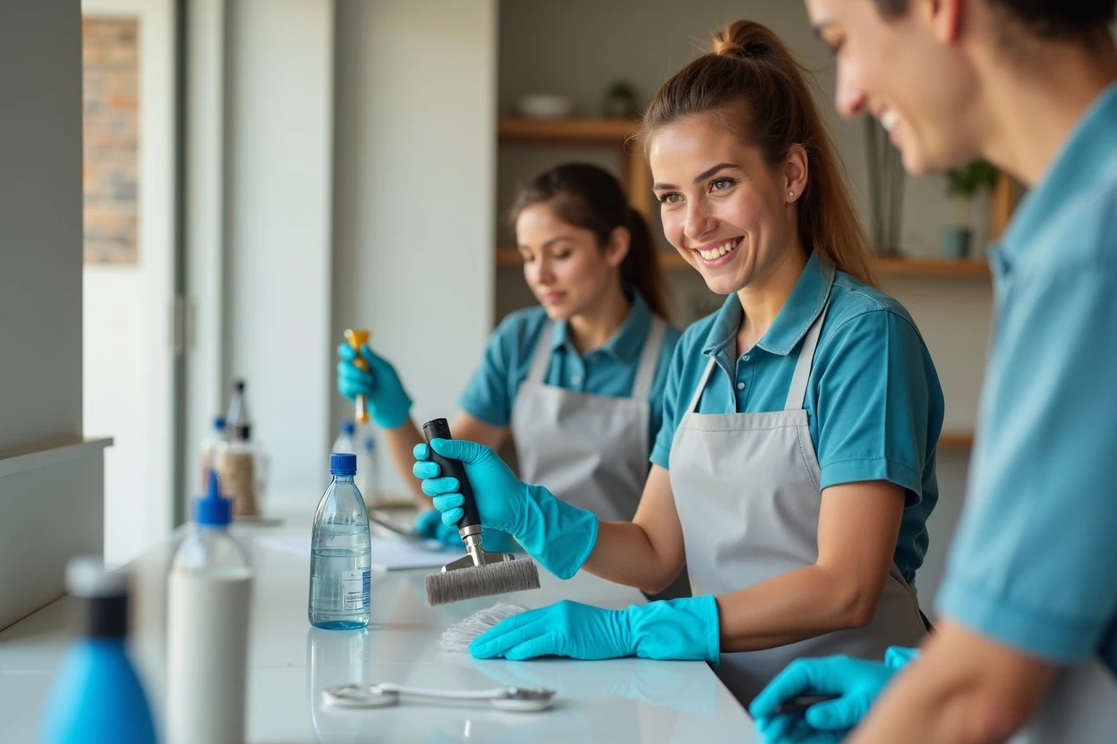 Oficina ordenada y lista para trabajo